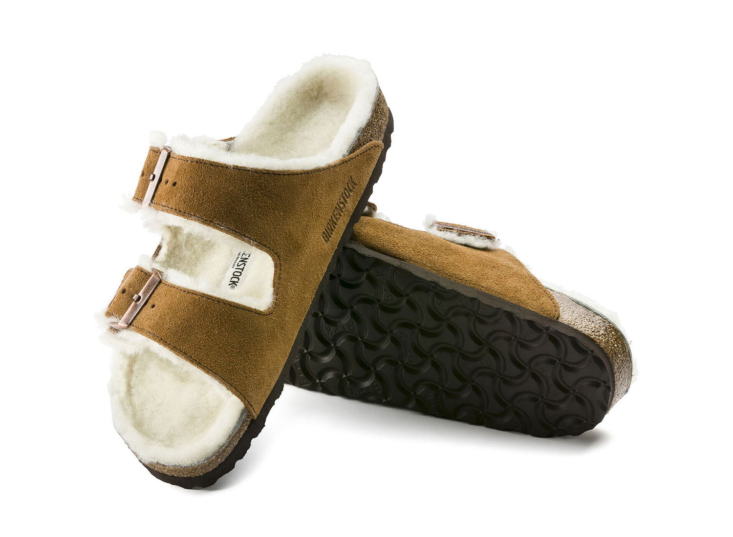 birkenstock arizona vl shearling mink 150 00 livraison offerte à partir