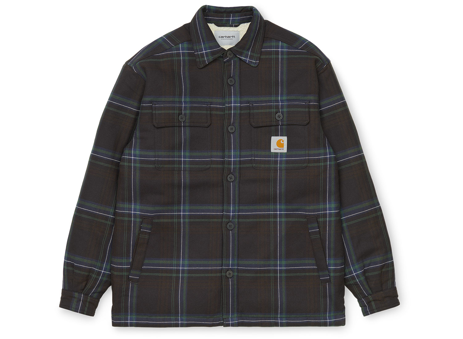 Carhartt WIP Aiden Check Shirt Jac Soot