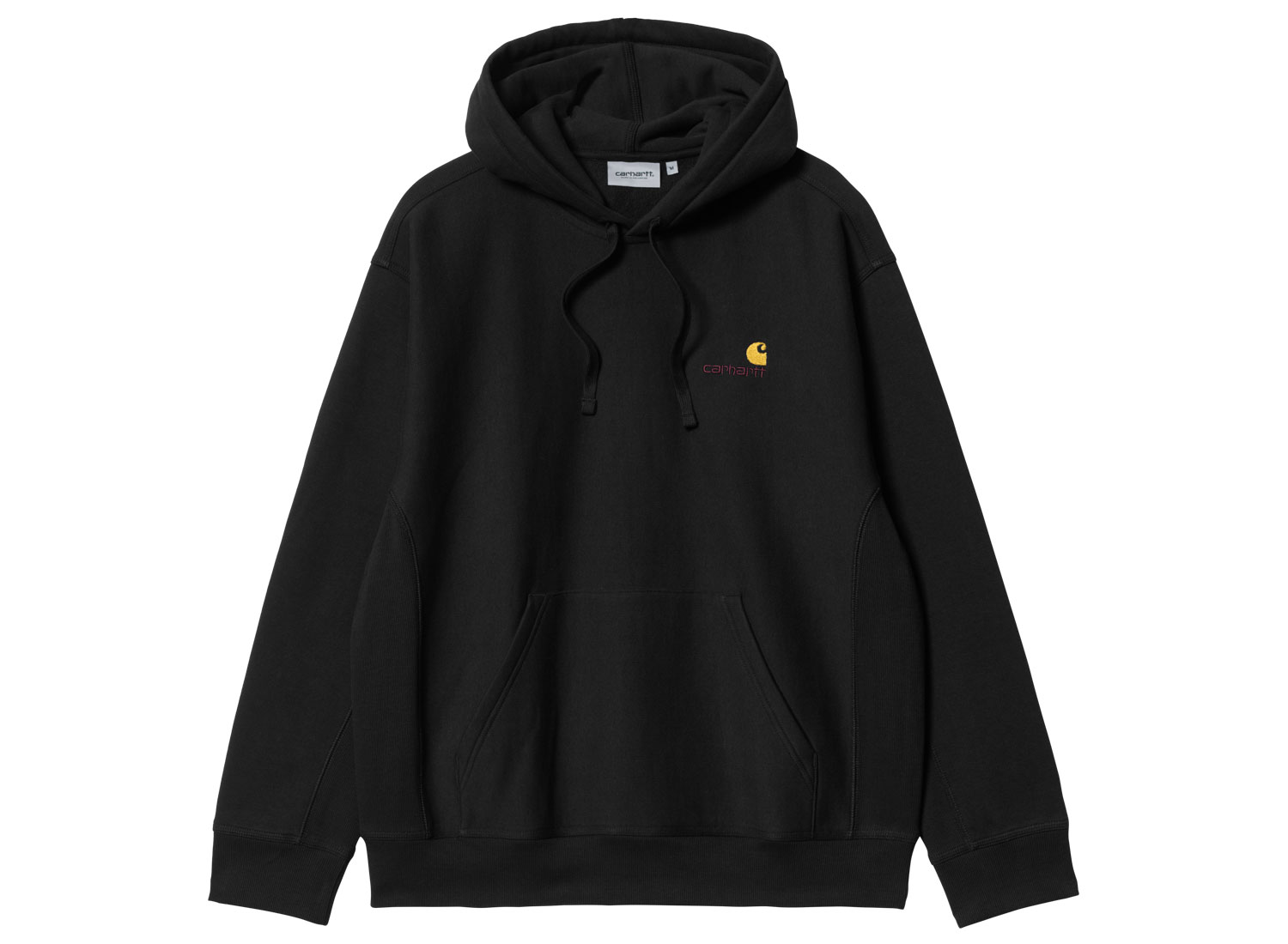 Carhartt Wip Hooded American Script Sweatshirt Black