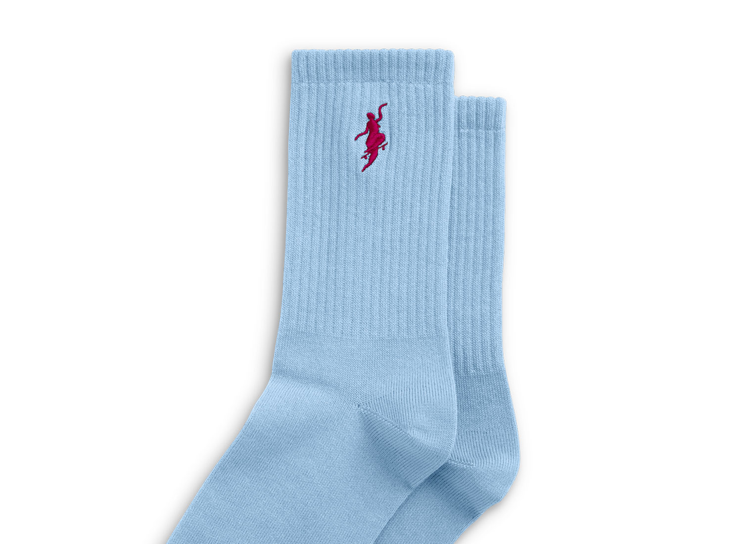 Polar Skate Co No Comply Socks Light Blue Cherry 17 00 Epuisé Polar