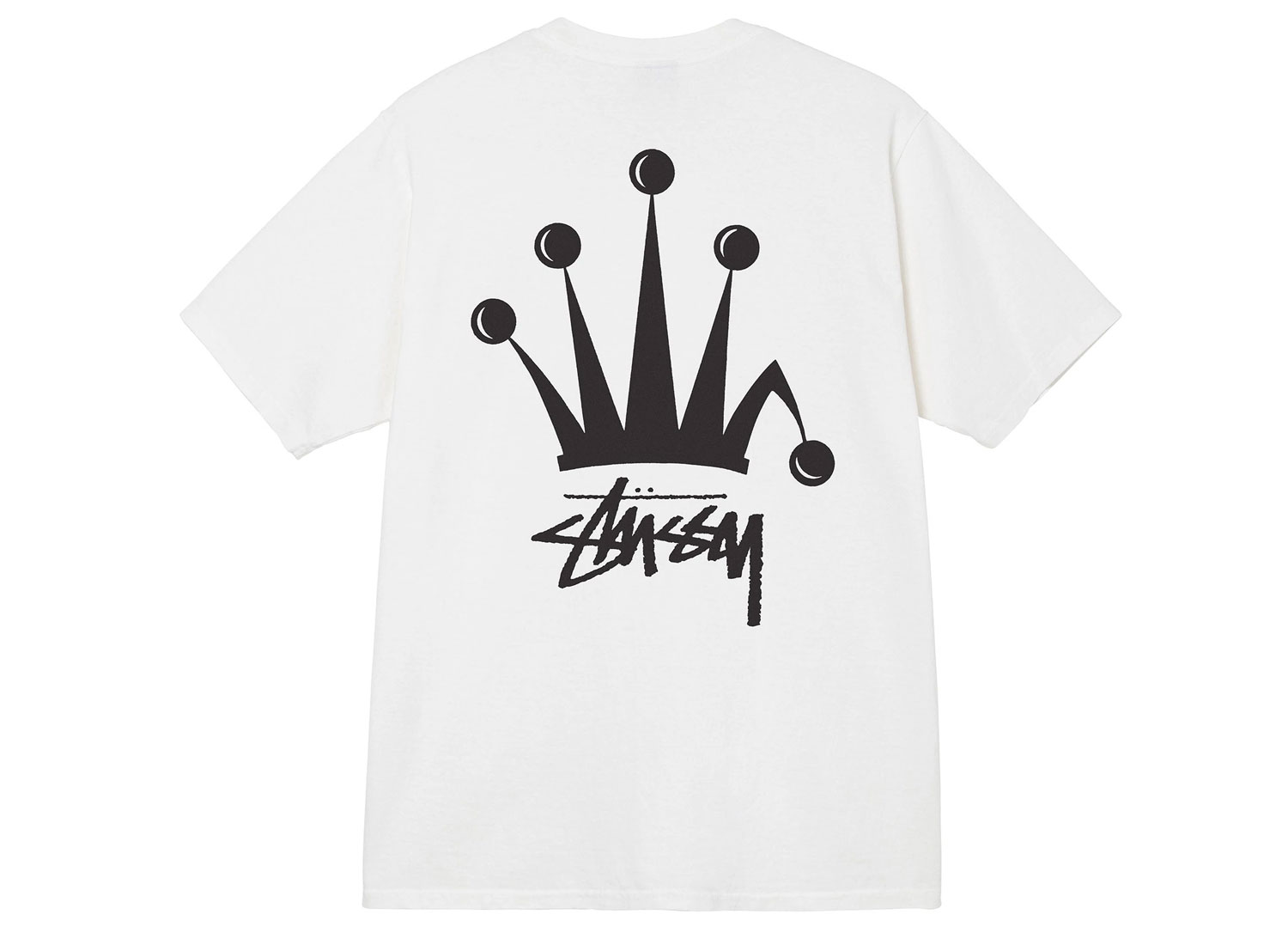 Stussy Regal Crown Pigment Dyed Tee Natural 55 00 Livraison Offerte à