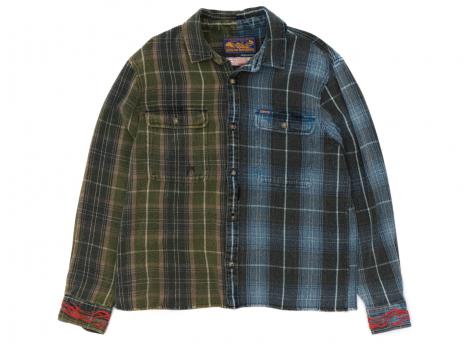 Deus Ex Machina Genesis Embro Flannel Shirt Blue Check