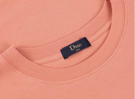 Dime Classic Small Logo Tshirt Pink Clay