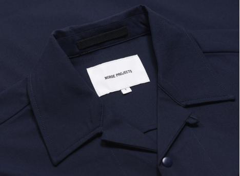 Norse Projects Carsten Solotex Twill Shirt Dark Navy