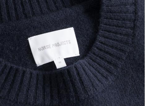 Norse Projects Norse Standard Merino Lambswool Sweater Dark Navy