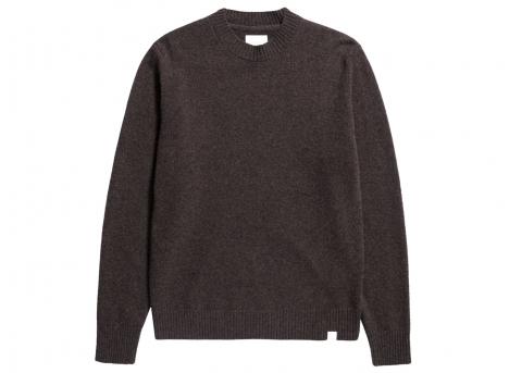 Norse Projects Norse Standard Merino Lambswool Sweater Heathland Brown