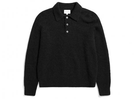 Norse Projects Rasmus Relaxed Brushed Polo Black