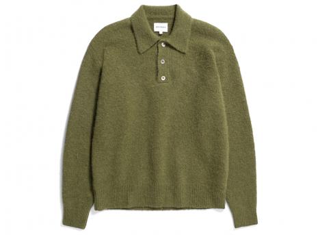 Norse Projects Rasmus Relaxed Brushed Polo Ivy Green