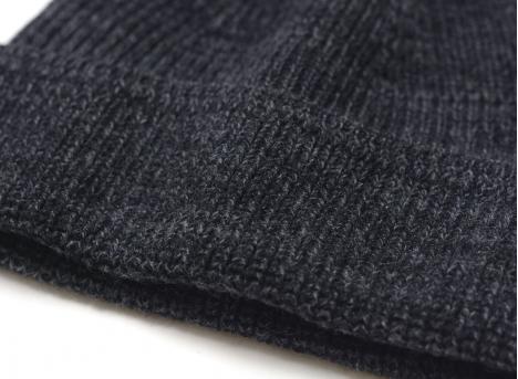 Norse Projects Wool Cotton Rib Beanie Dark Grey Melange