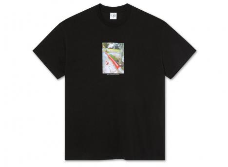 Polar Skate Co Red Curb Tee Black