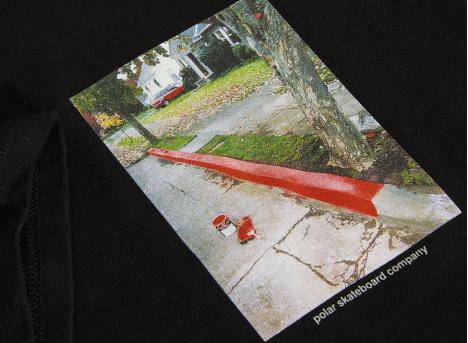 Polar Skate Co Red Curb Tee Black