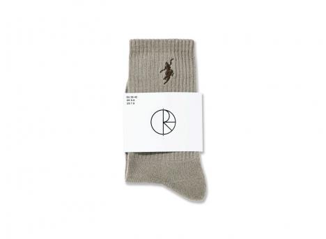 Polar Skate Co Rib Socks No Comply Sand / Brown