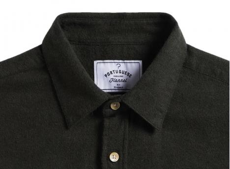 Portuguese Flannel Teca Shirt Forest Green