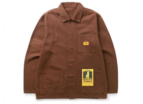 Service Works Canvas Coverall Jacket Brown