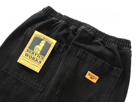 Service Works Denim Chef Pants Black