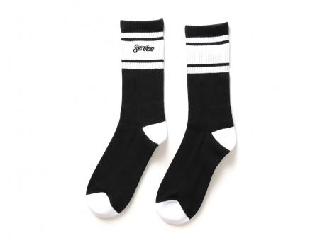 Service Works Logo Rinner Socks Black