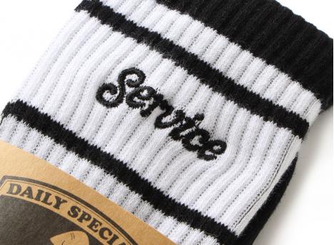 Service Works Logo Rinner Socks Black