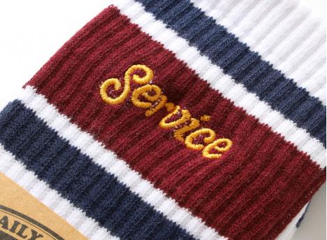 Service Works Logo Rinner Socks White