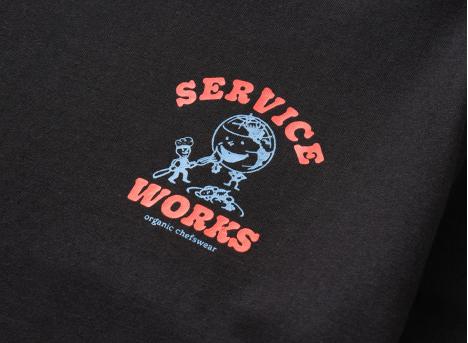 Service Works Organic Chefswear Tee Black