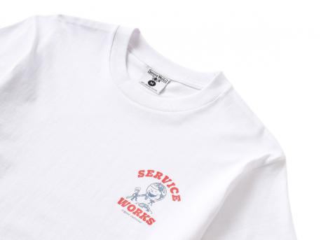 Service Works Organic Chefswear Tee White