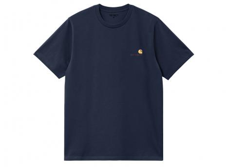 Carhartt American Script Tshirt Air Force Blue I029956