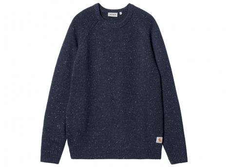 Carhartt Anglistic Sweater Speckled Air Force Blue I010977