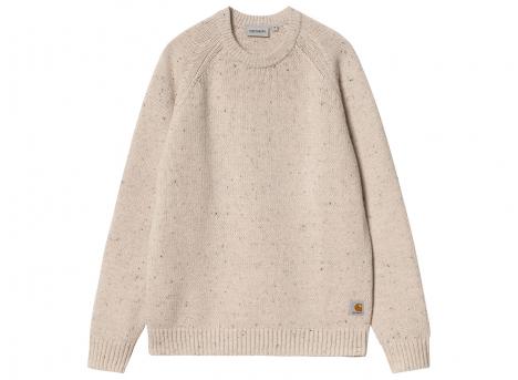 Carhartt Anglistic Sweater Speckled Moonbeam I010977