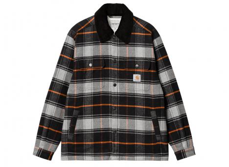 Carhartt Baris Shirt Jac Check Grey Heather / Black I033777