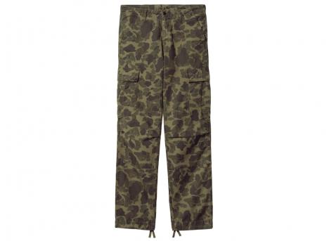 Carhartt Cargo Pant Camo Duck Green / Office Green Garment Dyed I034249