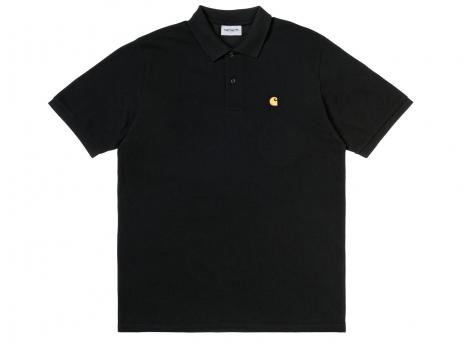 Carhartt Chase Pique Polo Black / Gold I023807