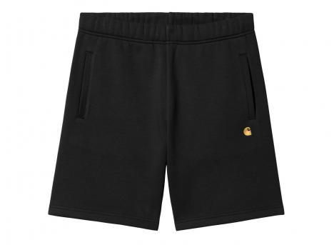 Carhartt Chase Sweat Short Black / Gold I033669