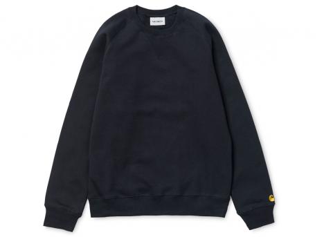 Carhartt Chase Sweatshirt Dark Navy / Gold I026383