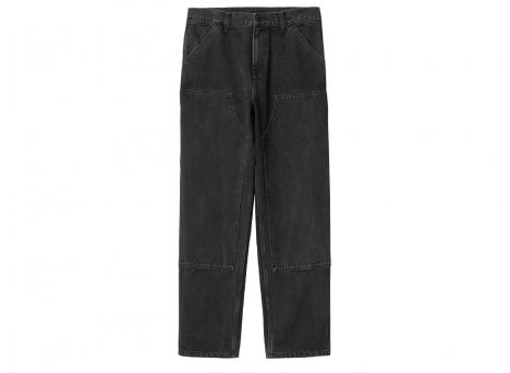 Carhartt Double Knee Pant Black Stone Washed I032699