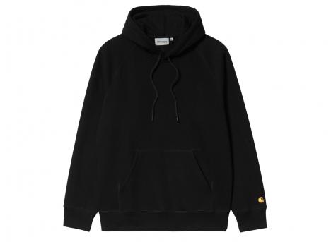 Carhartt Hooded Chase Sweat Black / Gold I033661