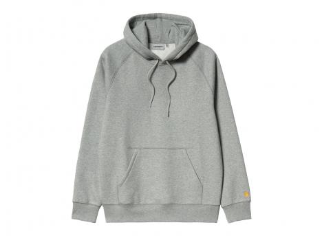 Carhartt Hooded Chase Sweat Grey Heather / Gold I033661