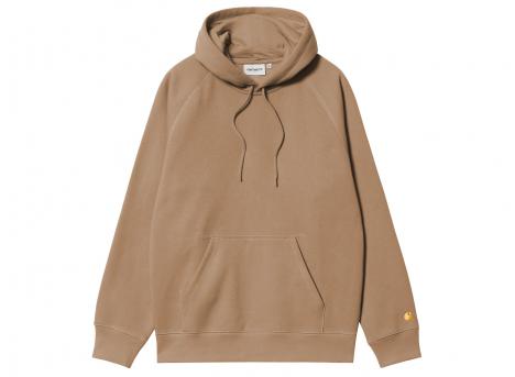 Carhartt Hooded Chase Sweat Peanut / Gold I033661