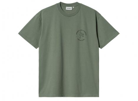 Carhartt Stamp Tshirt Duck Green / Black Stone Washed I033670