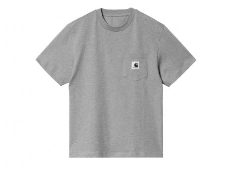 Carhartt W Pocket Tshirt Grey Heather I032215