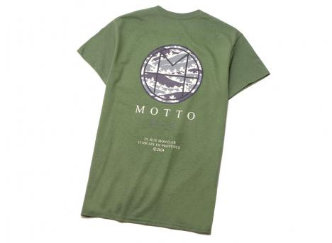 Motto Logo Tee Camo Military