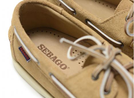 Sebago Docksides Portland Suede Beige Camel