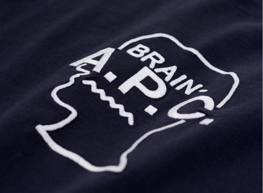 APC x Brain Dead Tshirt Spooky Dark Navy / Novoid Plus
