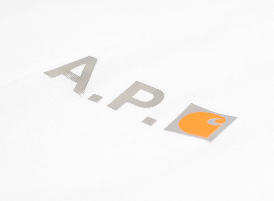 APC x Carhartt Tshirt Fire H Blanc / Novoid Plus