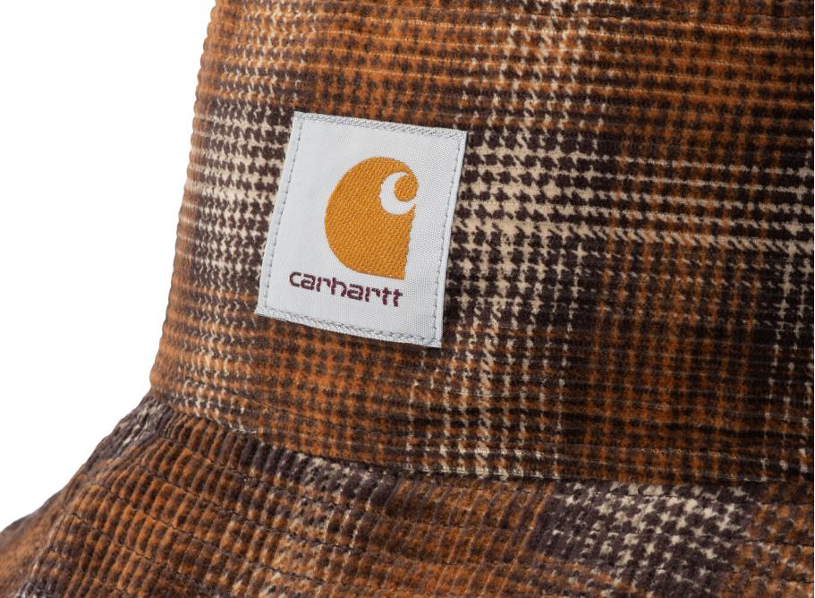 Carhartt Cord Bucket Hat Wiley Check Hamilton Brown I028162 / Novoid Plus
