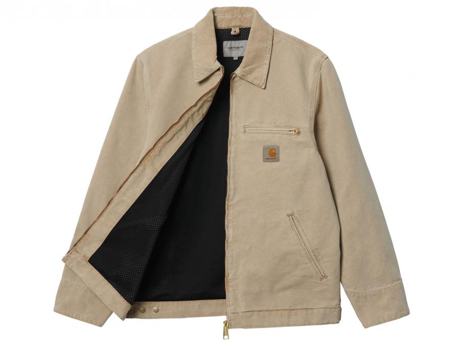 carhartt wip detroit jacket dusty hamilton brown faded