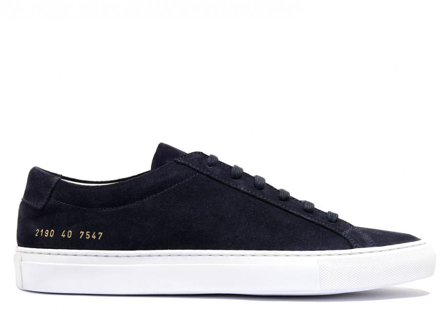 navy suede common projects