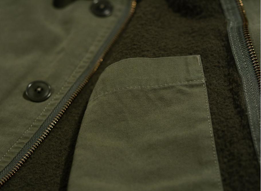 Deus Ex Machina A2 Deck Jacket Dark Olive / Novoid Plus