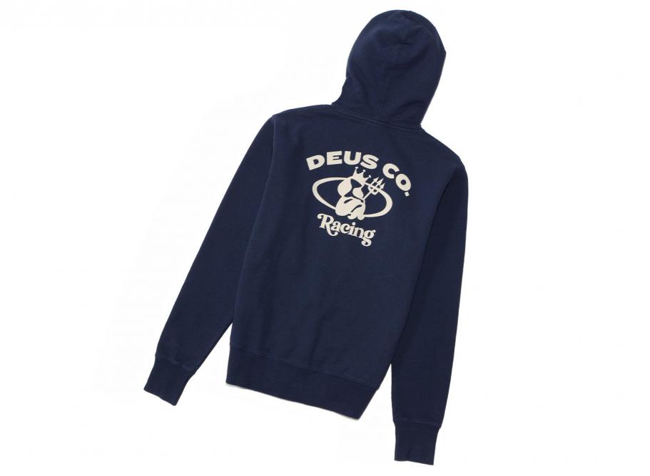 Deus Ex Machina Sirens Zip Thru Hood Navy / Novoid Plus