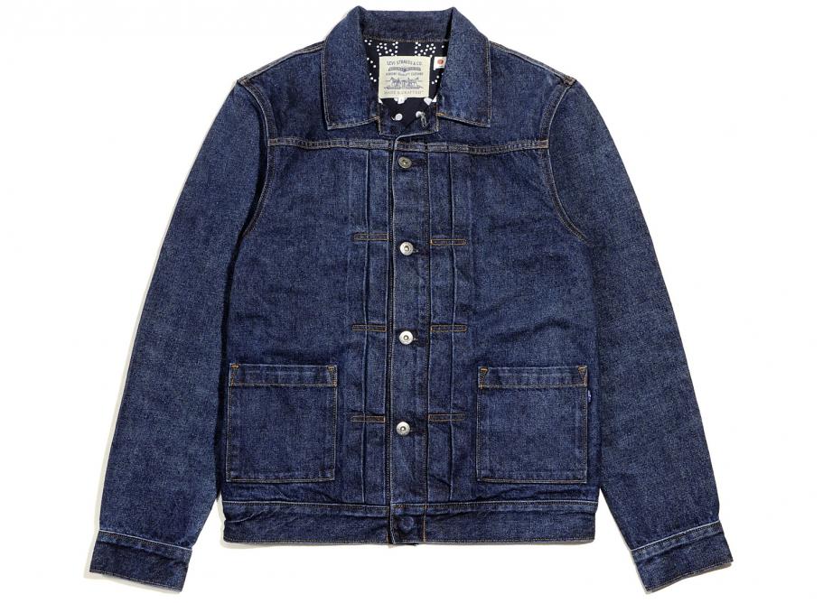 levi's made & crafted type ii worn trucker