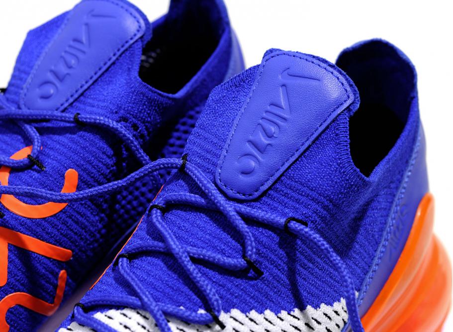 Nike air max hot sale 270 flyknit blue orange