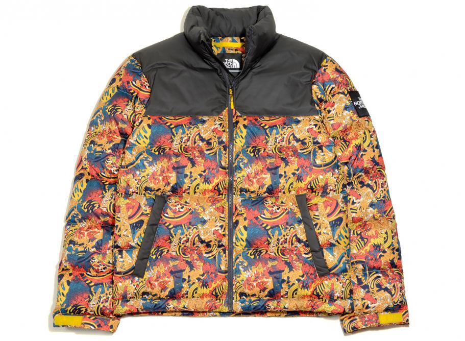 north face leopard yellow